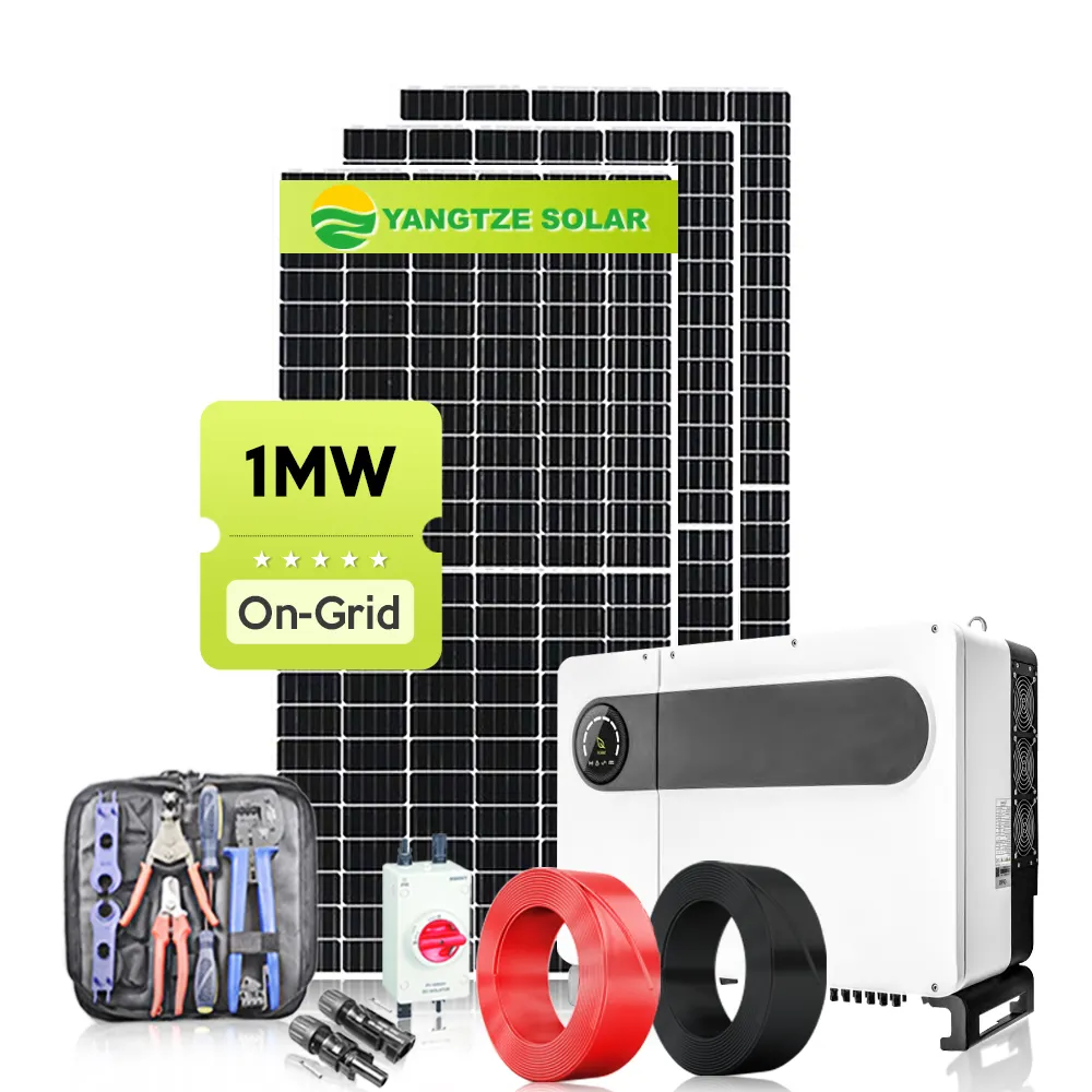 Sistema de energía solar Yangtze Nice Budt de 1MW a 10MW para instalaciones de 2 y 3MW