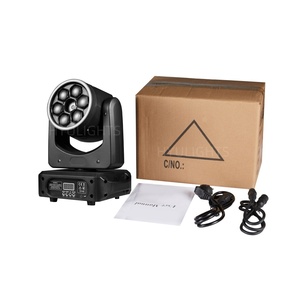 Mini Cabeza Móvil LED RGBW de 6 x 15 W con Efecto de Haz, Láser y Halo para Iluminación de Escenarios, DJ, Discotecas, Bodas y Eventos - Product Image 2