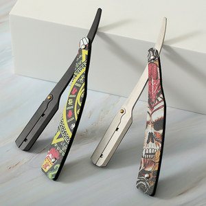 BEIKELIN atacado personalizado profissional lâmina reta aço inoxidável manual Shaver ISO9001 dos homens certificada única lâmina - Product Image 4