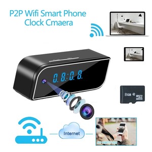 Đồng hồ báo thức mini HD 1080P <span class=keywords><strong>Camera</strong></span> gia đình với tầm nhìn ban đêm và phát hiện chuyển động góc rộng <span class=keywords><strong>wifi</strong></span> âm thanh hai chiều bảo hành 1 năm - Product Image 2