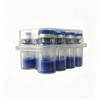 Poudre bleue lyophilisée GHK-Cu 99% pureté, peptides de cuivre, matières premières cosmétiques