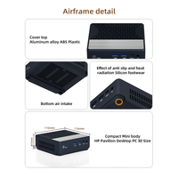 Mini PC N2940 AMD R5 R7 3450U 3500U 3700U de Cuatro Núcleos, Mini Ordenador con Linux o Windows, Micro Ordenador para Negocios, Trabajo y Uso Doméstico