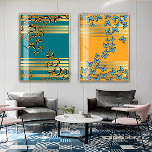 Peinture de décoration de salon de luxe Simple, atmosphère américaine abstraite, chambre modèle d'hôtel, peinture suspendue - Product Image 2