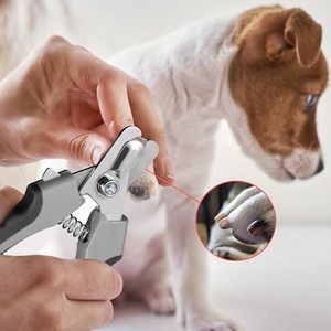 Coupe-ongles pour animaux de compagnie en acier inoxydable avec lame tranchante et protection de sécurité, modèle 5001 grand et modèle 5002 petit, pour chiens et chats - Product Image 4