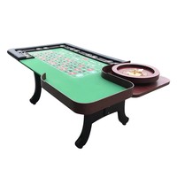Professioneller Casino-Holz-Pokertisch 18 Zoll Roulette-Tisch 1 Stück Anpassbarer Premium-Glücksspieltisch
