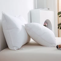 Oreillers de lit en coton 100% et fibres de polyester 100%, plumes naturelles, taille double, queen, king, 50*70cm