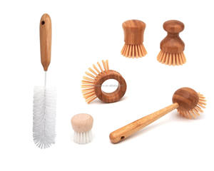 Brosse à vaisselle en bois écologique en gros, brosse à vaisselle en <span class=keywords><strong>sisal</strong></span> avec manche en bambou, <span class=keywords><strong>porte</strong></span>-<span class=keywords><strong>savon</strong></span> en bambou, ensemble de brosses à vaisselle en bambou - Product Image 1