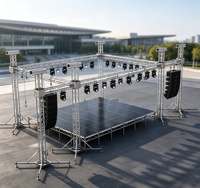 Système de treillis d'éclairage en aluminium certifié TUV 290x290, design portable carré et triangulaire pour scènes DJ et concerts