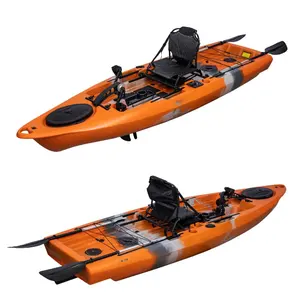 Plastica kajak motore elettrico a pedali drive pesca kayak barca de pesca sport pesca con pedale made in china