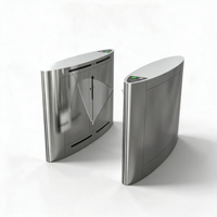 Barrière rétractable en acier inoxydable avec lecteur NFC RFID, faible bruit, tourniquet bidirectionnel pour gare, zone gouvernementale, zone touristique