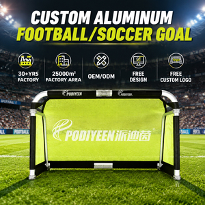 Portería de Fútbol de Aluminio Personalizada, Red de Fútbol Portátil para Entrenamiento, Portería de Fútbol Plegable para Niños, Perfecta para Entrenamientos, Partidos y Juegos en el Patio Trasero - Product Image 1