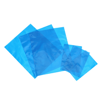 Sac en plastique PE ESD antistatique, résistant à l'humidité, avec fermeture éclair thermoscellée, imprimé avec un logo, pour chaussettes et chaussures