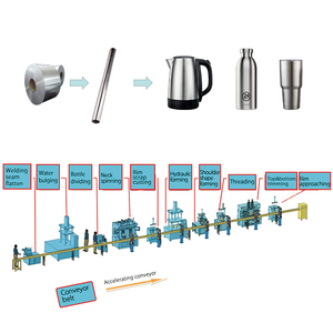 Máquina Automática de Fabricação de Garrafas Térmicas, Linha de Produção de Garrafas de Água em Aço Inoxidável - Product Image 6