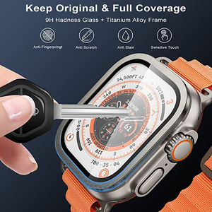 Protector de Pantalla de Vidrio Templado Dos en Uno para Apple Watch Ultra 49mm, Protección Total Antiarañazos, Personalizable al por Mayor - Product Image 2