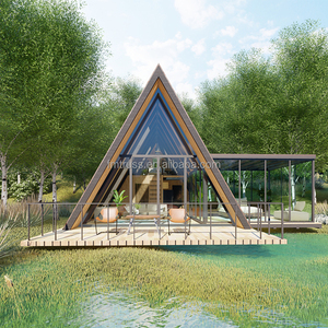 Triangolo trilaterale in legno fatto piccola cabina/piccola <span class=keywords><strong>casa</strong></span>/baccello da campeggio - Product Image 2