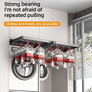 Washer Dryer Stacking Kit Adjustable Universal Stacking Kit With Pull Out Drying Rack For <b>Small</b> Space Saving Solution - Product Image 3