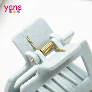 Pinzas coreanas de paja de trigo para mujer, accesorios de talla media, garra - Product Image 4