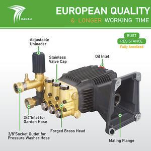 Machine de nettoyage DANAU 200 Bar-275 Bar (3000 Psi-4000 Psi) <span class=keywords><strong>Pompe</strong></span> triplex haute pression avec moteur - Product Image 2