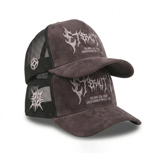 Gorras <span class=keywords><strong>de</strong></span> Malla <span class=keywords><strong>de</strong></span> Gamuza Bordadas en 3D Personalizadas, Gorra Trucker, Gorra <span class=keywords><strong>de</strong></span> Terciopelo Moderna <span class=keywords><strong>para</strong></span> <span class=keywords><strong>Hombre</strong></span> <span class=keywords><strong>para</strong></span> Deportes <span class=keywords><strong>de</strong></span> <span class=keywords><strong>Verano</strong></span> - Product Image 1