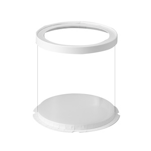 Ingrosso scatola di plastica rotonda trasparente con rivestimento UV e stampa in rilievo <span class=keywords><strong>per</strong></span> feste di compleanno matrimoni e regali - Product Image 6