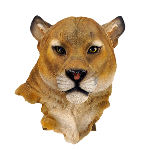 ของตกแต่งผนังเรซินทันสมัยลายสุนัขสิงโตหมีเสือดาวหมาป่าหัวสัตว์สไตล์นอร์ดิกสำหรับตกแต่งแขวนผนังดีไซน์ล่าสุดปี3D - Product Image 4