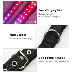 Suministros para mascotas, perro que camina, advertencia antipérdida, <span class=keywords><strong>control</strong></span> de aplicación, collar de Flash, carga USB, collar de perro emisor de luz <span class=keywords><strong>LED</strong></span> - Product Image 6