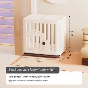 [Pençe Villa] kapalı küçük orta büyük köpek çevre dostu plastik kafes tuvalet Deodorant ve düğme kapatma ile entegre kulübesi - Product Image 6