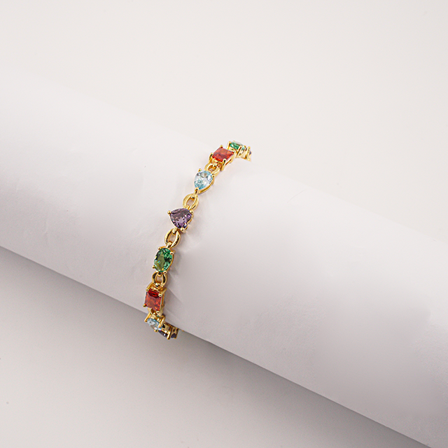 colorful tennis bracelet