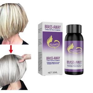 30ml di Shampoo viola correttore tono <span class=keywords><strong>giallo</strong></span> Brassiness eliminando le estremità Modulare riparando la lucentezza aumentando il colore che illumina lo Shampoo - Product Image 1