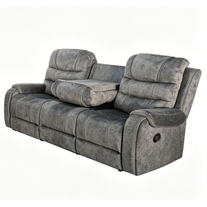 Sillón Reclinable de Terciopelo Estilo Europeo con Estructura de Madera, Extensible, Giratorio, de Tres Plazas, para Sala de Estar - Product Image 2