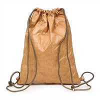 Sacs en papier lavables personnalisés Sac à dos DuPont en papier avec cordon de serrage