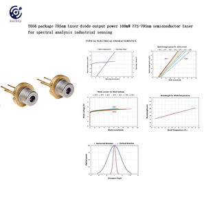 Furo Embalado KUCHIP TO56 785nm Diodo Laser 100mW Potência de Saída 775-795nm Detecção Industrial Semiconductor Análise Espectral - Product Image 4