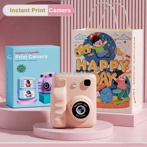 Cámara de Video Infantil de Alta Calidad con Impresora Térmica Cámara de Fotos Digital para Niños Cámara de Impresión Instantánea con Papel de Color Diseño de Dinosaurio y Unicornio - Product Image 1