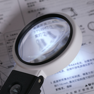 Đèn <span class=keywords><strong>LED</strong></span> Phóng Đại 6X/25X Kính Lúp Rảnh Tay Có Đế Đèn, Kính Lúp Chiếu Sáng Di Động Để Đọc - Product Image 3