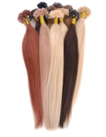 Ekstensi Rambut Remy Alami Asli dengan Kutikula Tertata Rapi, Harga Pabrik, Ujung Keratin Flat Tip Pre Bonded untuk Salon