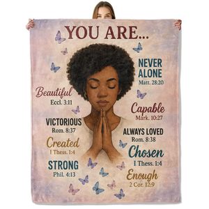 Inspirational Motivational Quote Flannel <b>Blanket</b> Throw <b>Blanket</b> Nap <b>Blanket</b> Reversible Cozy <b>Warm</b> for Home Office Nap Custom Print - Product Image 6