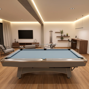 โต๊ะ<span class=keywords><strong>พูล</strong></span>ฝรั่งเศสขนาด 9 ฟุต สไตล์โมเดิร์นร่วมสมัย ระดับทัวร์นาเมนต์ พร้อมระบบส่ง<span class=keywords><strong>ลูก</strong></span>กลับอัตโนมัติ สำหรับความบันเทิงที่บ้านและคลับ - Product Image 5