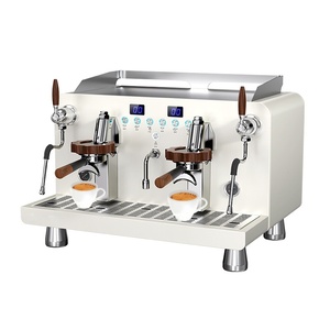 Cafetera Profesional Industrial de Acero Inoxidable de Doble Cabezal, Máquina de Café Espresso Comercial para Cafetería y Restaurante - Product Image 1
