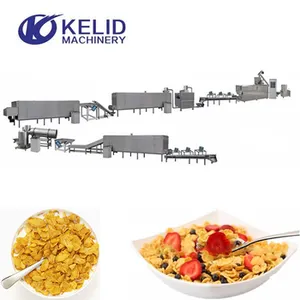 Crunch Sugar Sprayed Corn Flakes Processing Production Plant