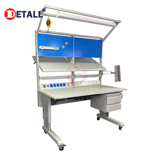 Nouvelle table de travail ESD motorisée électrique multifonctionnelle Detall avec garantie de 3 ans pour l'assemblage électronique - Product Image 4