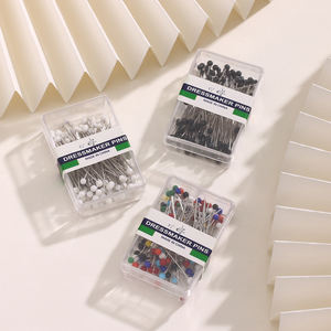 卸売りシンプルでエレガントな形状のスカーフ針Hijab 100ペア縫製アクセサリー春1箱ファッションブローチ100 _ ペア - Product Image 1