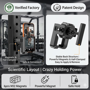 Supporto Magnetico per Telefono YYS Ultra-Stabile in ABS con Pad Adesivo Sottile per Uso Quotidiano 3-6.7 - Product Image 2
