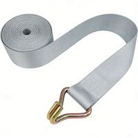 Sangle de fixation en polyester de 4 pouces pour le transport de marchandises et la fixation professionnelle de machines lourdes, certifiée TUV/CE