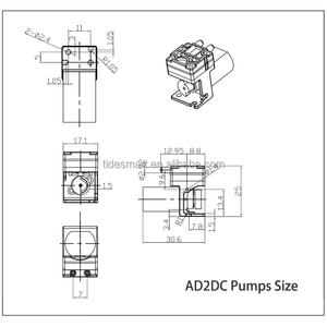 400 dòng chảy ml/phút Micro bơm chân không DC 3V Detector lấy mẫu khí Micro hoành máy bơm không khí điện mini máy bơm không khí - Product Image 3