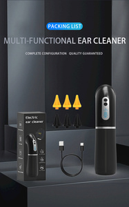 Système électrique d'élimination du cérumen, nettoyeur d'oreilles hydrodynamique, nettoyeur d'oreilles portable avec 4 modes, 2000 mAh, rechargeable par USB pour la maison - Product Image 6