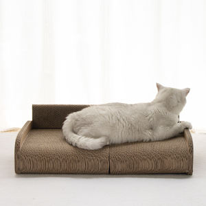 Neuestes Zusammenbaubares Kleines <span class=keywords><strong>Sofa</strong></span>-Kratzbrett für Katzen mit Dickerer Wellpappe zum Kratzen und Schlafen - Product Image 1