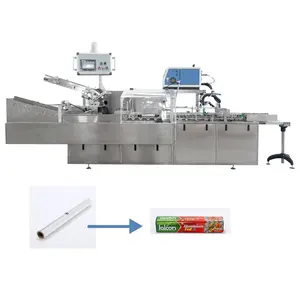 Mesin Cartoning otomatis penuh kotak karton membentuk mesin penyegel kemasan karton untuk gulungan aluminium Foil