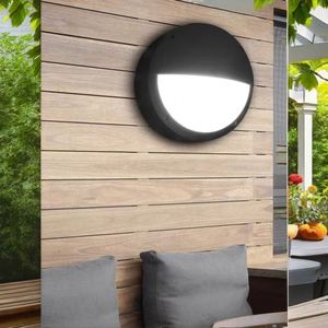 Outdoor 20W 30W <b>LED</b> Bulkhead <b>Light</b> Wall Mounted <b>Round</b> with Aluminum Base and Polycarbonate Diffuser - Product Image 1