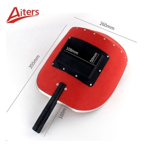 Máscara <span class=keywords><strong>de</strong></span> Soldadura Manual Semiautomática <span class=keywords><strong>de</strong></span> Plástico/Vidrio Rojo, Impermeable, con Borde Reforzado, Área <span class=keywords><strong>de</strong></span> Visión <span class=keywords><strong>de</strong></span> 355x260mm, para Fabricación <span class=keywords><strong>de</strong></span> Metal - Product Image 5