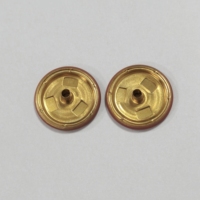 Boutons-pression en laiton de 20 mm de haute qualité pour la mode, revêtement doux au toucher, personnalisables, couleur marron brandy riche, pour vêtements